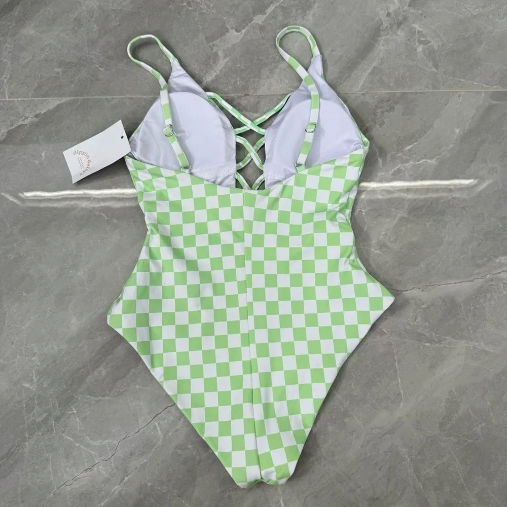 Women’s Dippin’ Daisy’s Bliss One Piece Swimsuit Checked Out Small